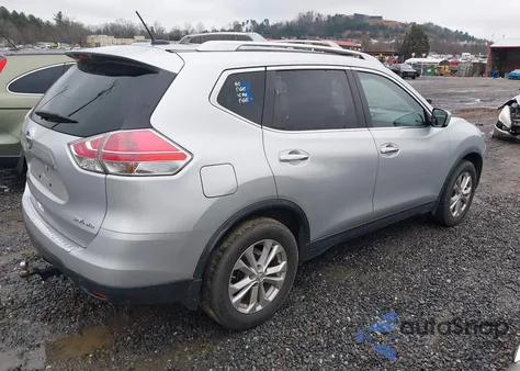 2015 Nissan Rogue Sv z USA, uszkodzony, nr VIN KNMAT2MV0FP569766